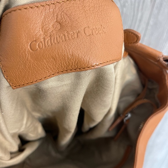 Coldwater Creek Brown Tan Real Leather Purse - Picture 13 of 16